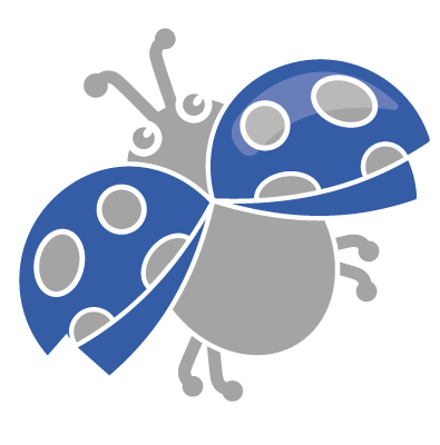 Blauer Marienkäfer
